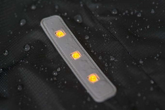 The sleeve mounted LEDs are mounted in a plastic strip