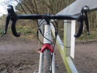 A tapered headset aids front end stiffness on the Niner RLT 9 STeel