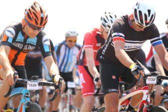 The Tour of Cambridgeshire 2016 gets underway, your's truly is on the left