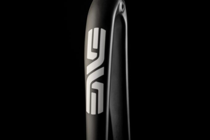 The Enve 1.0 fork, sleek and black, it's also light and strong