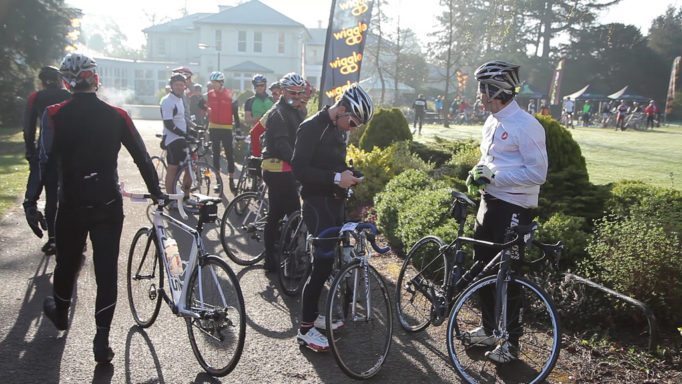 It was a cold start for the Wiggle Ups and Downs sportive. Photo courtesy of Wiggle