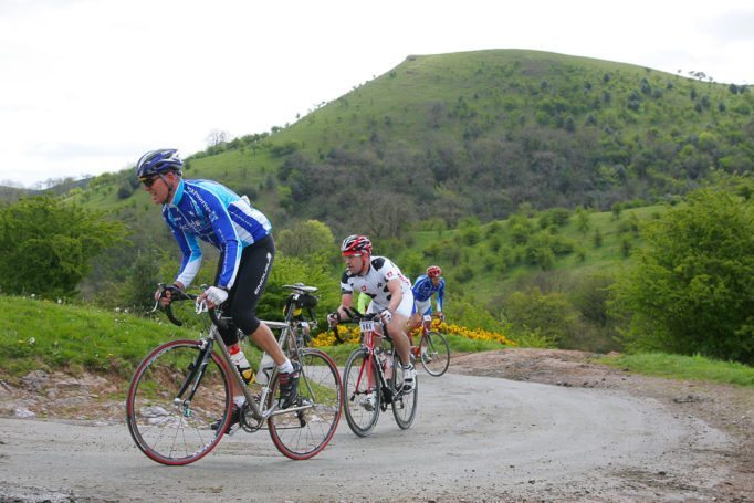 The Tour of the Potteries goes through the Peak District including the climb of Mow Cop