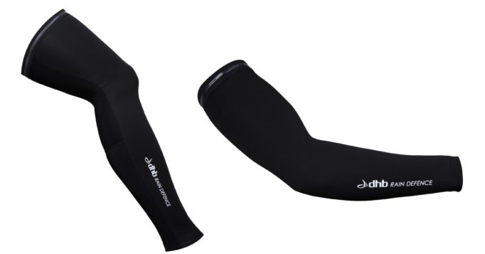 Arm and leg warmers get the same water resistant treatment