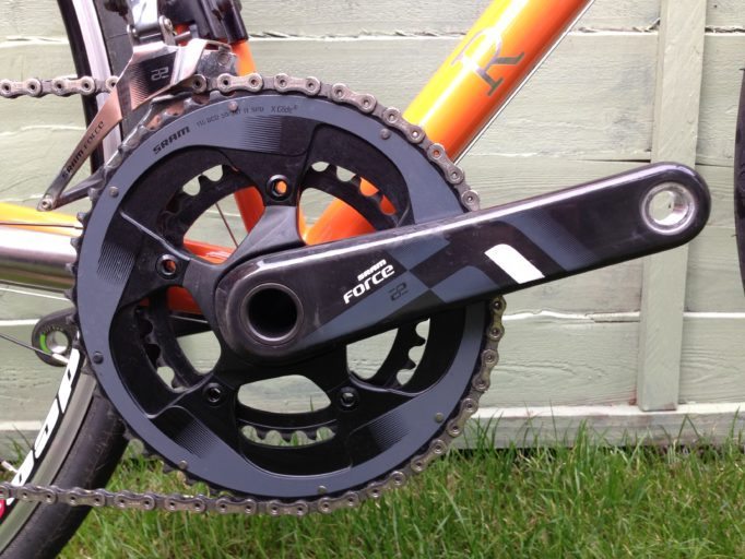 The test bike came with a SRAM  Force groupset, but with a custom bike, you get to choose what goes on yours