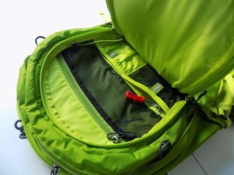 The front panel has three pockets for separating your gear, with room left for your sandwiches