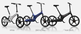 The Gocycle comes in three colours