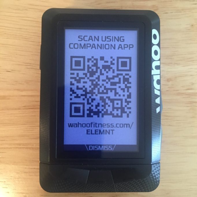 Time to get scanning, the ELEMNT is quick and easy to set up