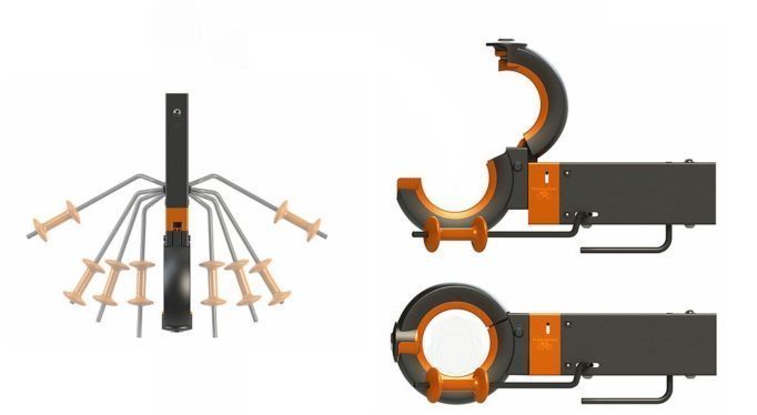 Nylon and steel are used in the body of the Hangman's construction along with rubber jaws to prevent marking your frame