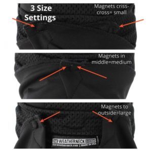 Fitting is a simple matter of wrapping around your face and letting the magnets do their thing