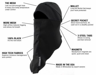 When combined with The Mullet hat, you have the Weatherneck System,