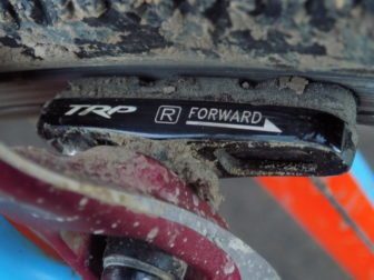 Road size cartridge brake pads make changing pads easy
