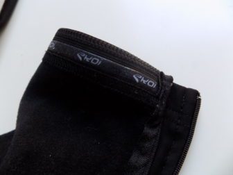 The legs have a zip closure and silicone bands to keep them in place