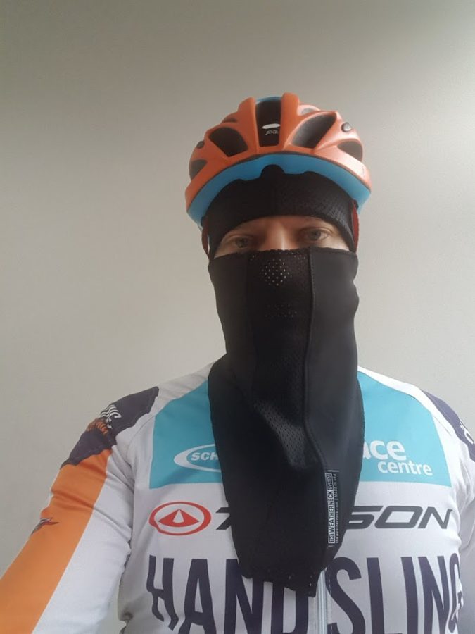 The complete Weatherneck System ready for a spin out