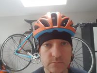 Mullet hat under helmet