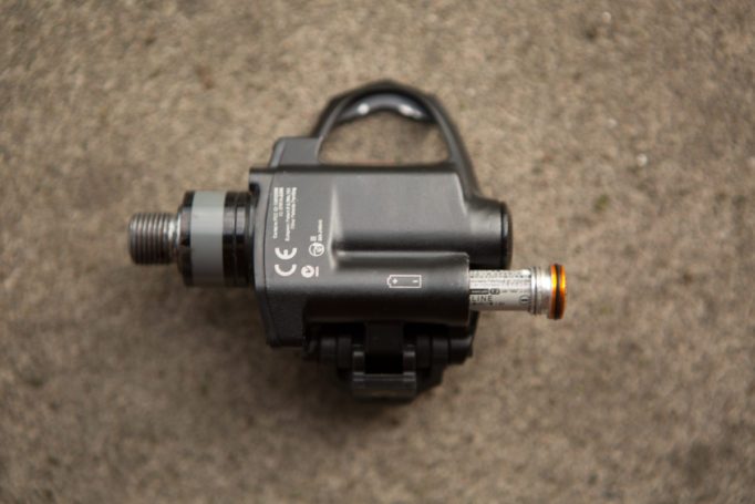 A single AAA battery powers each pedal. They're easy to source and change