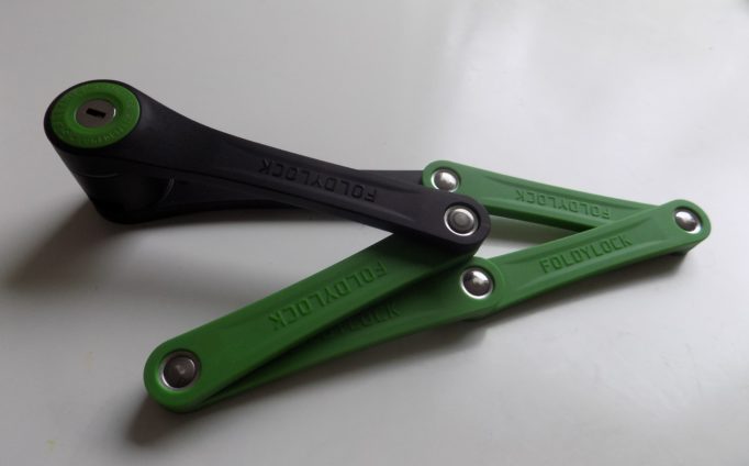 The Foldylock Compact folds up into a small, portable package