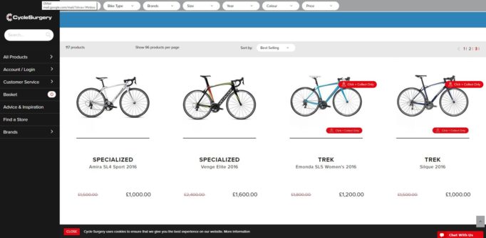 Cycle Surgery Sale
