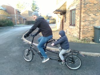 On a tandem children can ride further and faster; more fun all round!