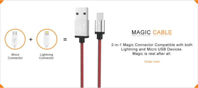 One pin for both your Lightning and Micro USB devices