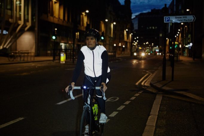 The Proviz REFLECT360+ gilet offers the same reflective and waterproof qualities as the jacket