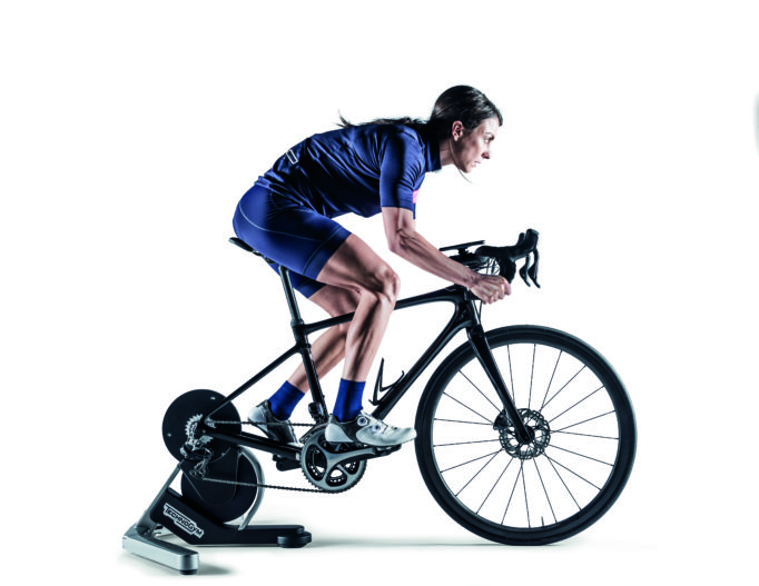 Technogym have designed the MYCYCLING trainer to offer a stable and realistic ride
