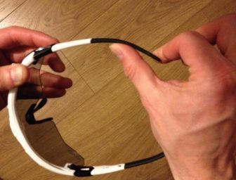 The arms can be bent for a custom fit