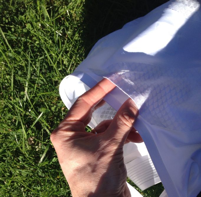 A radio pocket is neatly designed into the shorts