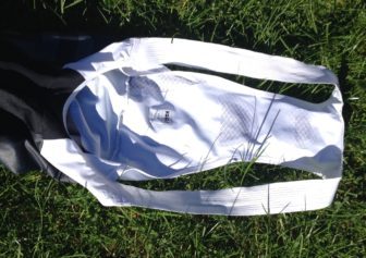 The straps have panels for ventilation and a hidden radio pocket