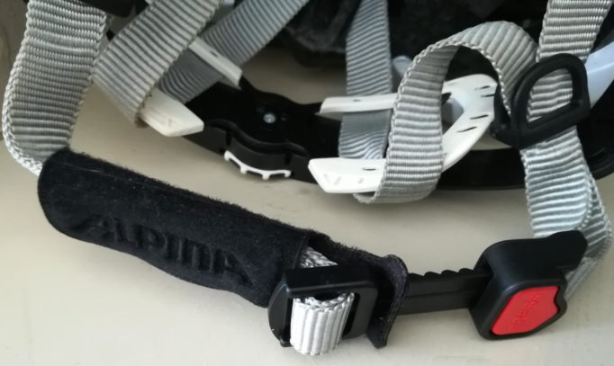 Alpina's Ergomatic fastening is a little different from the standard buckle