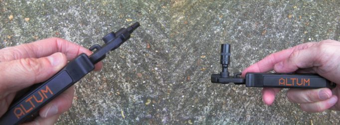 The MODUAL can be used like a screwdriver or a wrench