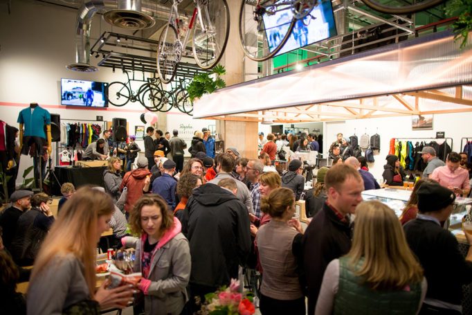 Opening time at the Rapha Seattle Clubhouse