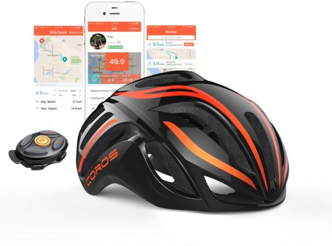 The Coros LINX Smart cycling helmet 