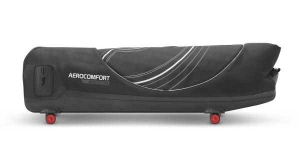 With bike removed, the AeroComfort packs down for storage