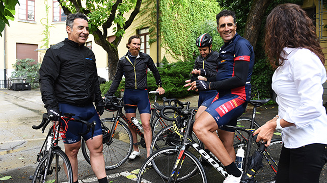 Some riders got to try the PZero Velo tyres on the Paris-Modena sportive