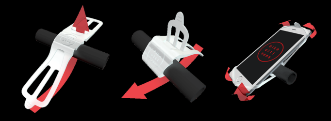 The Finn uses a very simple attachment, one size fits all