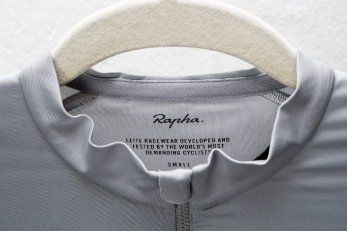 Aero jersey tend to come with no collar, Rapha have opted for a minimal one