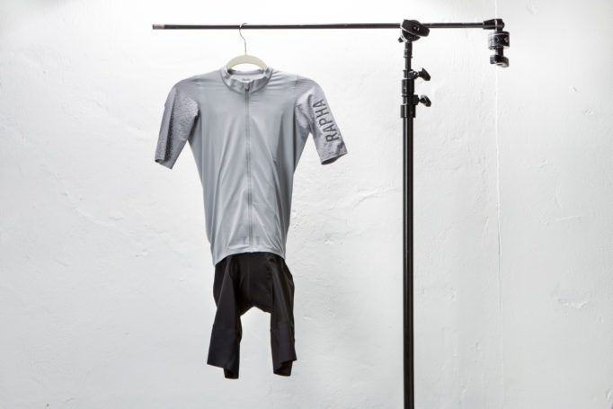 The Rapha Pro Team Aero Jersey and bibshorts