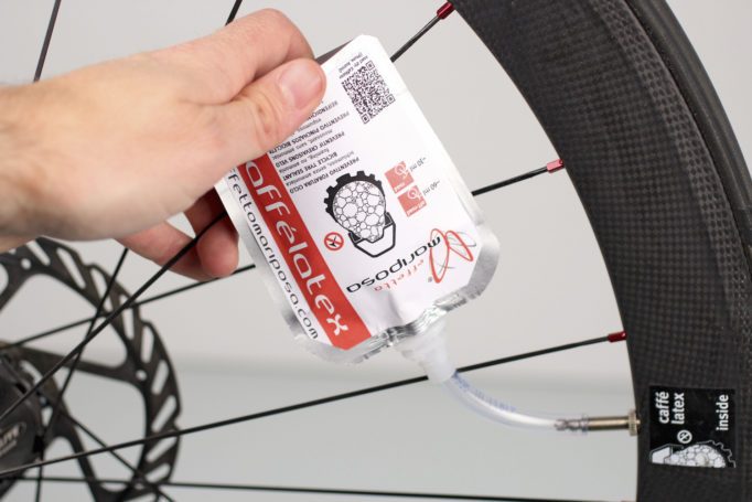 Effetto Mariposa's Caffelatex tyre sealant