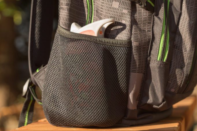 Side pockets are big enough for a bottle