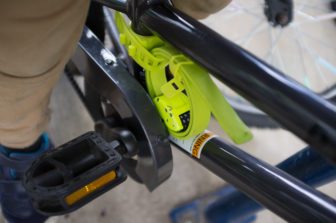 The Otto lock is small enough to fit on a child's bike