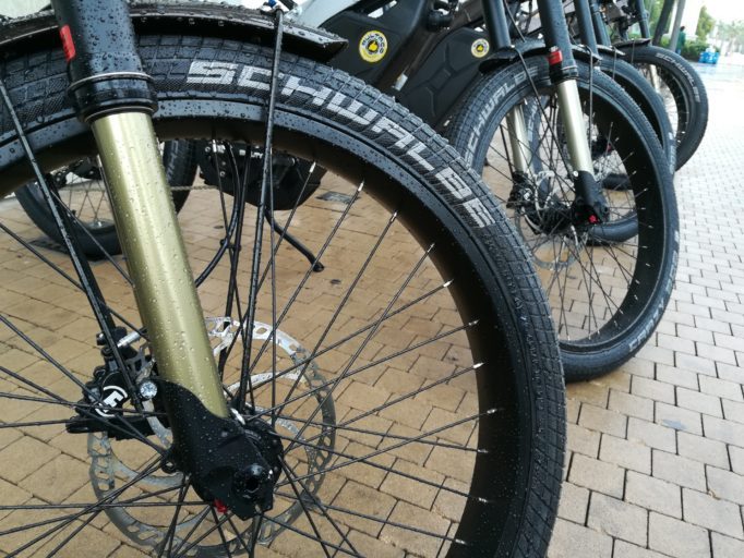 Schwalbe's Crazy Bob tyres were impressive