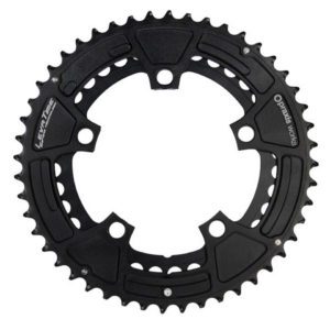 Praxis Works say 46/36 for Cyclocross, and 48/36 “Gravel Grinder” gearing