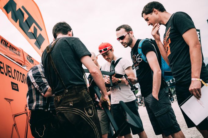 It's a chance for journalists to get up close and personal with bike brands