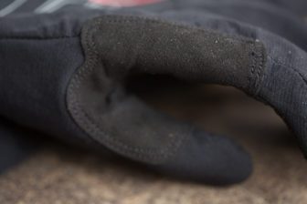 There is of course a handy 'sweat' wipe