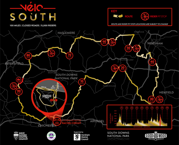 The Velo South route will take you through the beautiful West Sussex countryside
