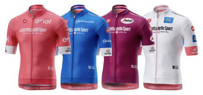 2018 Giro Jerseys from Castelli