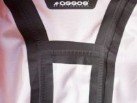 detail image of taped seams on the Assos Equipe RS with Schloss Tex fabric