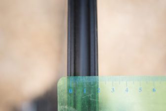 Internal rim width is 17mm, creating a better tyre profile
