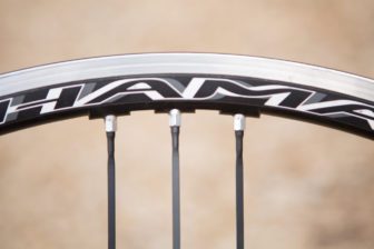 The Shamal uses Campagonolo's G3 spoke pattern