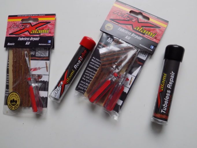 The MaXalami Plus Tubeless Repair Kit comes in various options